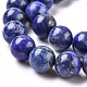 Chapelets de perles rondes en lapis-lazuli naturel G-E262-01-10mm-10
