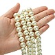 Brins de perles rondes en verre teinté écologique X-HY-A002-12mm-RB011-4
