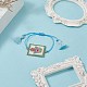 Bracelets de perles tressées rectangle de graines japonaises faites à la main BJEW-MZ00022-01-5