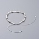 Verstellbare geflochtene Perlenarmbänder BJEW-JB04902-3