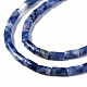 Натуральное синее пятно нитки из бисера яшмы G-S366-078-3