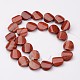 Chapelets de perles en jaspe rouge naturel G-O120-07-2