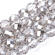 Chapelets de perles en verre électroplaqué EGLA-T003-10mm-A01-1