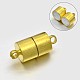 Column Brass Magnetic Clasps KK-N0082-28-1