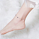 925 Sterling Silver Charm Anklets AJEW-FF0001-01-5