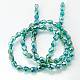 Electroplate Glass Beads Strands EGLA-D015-12x8mm-26-2