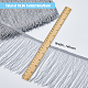 10M Polyester Tassel Ribbon OCOR-WH0078-97-2