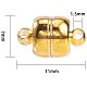 Brass Magnetic Clasps with Loops KK-NB0002-09-2