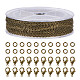 BENECREAT Brass Curb Chains CHC-BC0001-12AB-3