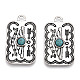 Synthetic Turquoise Pendants FIND-TADZ0001-13AS-3