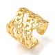 Rack Plating Brass Open Cuff Rings for Women RJEW-M162-13G-1