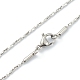 304 Stainless Steel Coreana Chain Necklaces NJEW-I248-20P-3