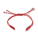 Accesorios para hacer pulseras de cordón trenzado de nailon ajustable AJEW-JB01097-2