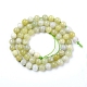 Chapelets de perles de jade naturel G-G844-01-6mm-2