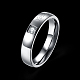 Regalos de san valentín anillos de pareja de acero de titanio grabado para mujer RJEW-BB16383-9P-2