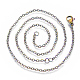 Ионное покрытие (IP) 201 изготовление ожерелья из цепочки с бордюром из нержавеющей стали STAS-S105-JN932-2