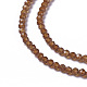 Natürlicher Granat Perlen Stränge G-F596-34-2mm-3