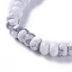 Braccialetti di perline intrecciati naturali regolabili BJEW-F369-A08-2
