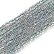 Electroplate Glass Beads Strands X-EGLA-I013-2mm-HP01-1