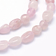 Granos naturales de abalorios de cuarzo rosa G-K230-12-3
