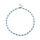 Glass Mushroom & Mixed Natural Gemstone Beads Necklaces NJEW-JN04286-2
