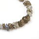 Bracelets de cheville en perles de puce de labradorite naturelles AJEW-AN00229-07-2