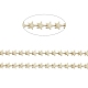 3.28 Fuß handgefertigte Perlenkette aus Messing X-CHC-I030-02G-1