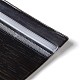 PVCジップロックバッグ  長方形の包装袋  トップセルフシールパウチ  ブラック  12x8cm  片側の厚さ：7.8ミル（0.2mm） OPP-G003-01F-02-2