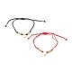 Bracelets de perles de nylon tressés réglables BJEW-JB06437-1
