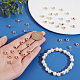 Beebeecraft 50Pcs/Box Flat Round Spacer Beads 18K Gold Plated Column Spacers Loose Beads Rondelle Tube Beads for DIY Bracelet Earring Necklace KK-BBC0002-69-3