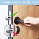 GORGECRAFT 8PCS Transparent Silicone Door Handle Bumper Soft Square Wall Protector Self Adhesive Door Knob for Wall Shield Guard Sliding Clear Door Bumpers Stopper Silencer DIY-WH0366-53-5