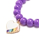 Bracelets extensibles en perles acryliques pour enfants BJEW-JB07787-5