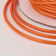 環境に優しい韓国のワックスポリエステルコード  ダークオレンジ  0.5mm  約169.51~174.98ヤード（155~160m）/ロール YC-P002-0.5mm-1181-4