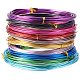 PandaHall 10 Rolls Aluminum Craft Wire 15 Guage Flexible Artistic Floral Colored Jewely Beading Wire for DIY Jewelry Craft Making Each Roll 16 Feet AW-PH0002-09-1