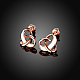 Knot Tin Alloy Stud Earrings EJEW-BB16325-4
