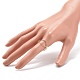 Anillo de dedo de alambre de cobre para mujer RJEW-JR00479-01-3