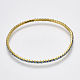 Bracelets en laiton chaîne extensible BJEW-T010-03G-07-2