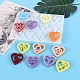 Coeur avec moules pendentifs en silicone constellation DIY-I065-12-6