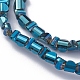 Chapelets de perles en verre électroplaqué EGLA-L023A-FR01-2