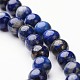 Lapis rondes naturelles brins de perles lazuli G-J346-26-6mm-1
