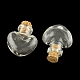 Bouteille en verre de coeur pour les conteneurs de perles AJEW-R045-02-2