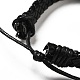 Bracelets de cordon tressé en similicuir pu pour femmes BJEW-M290-01C-3