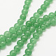 Chapelets de perles de jade blanche naturelle G-G735-42-6mm-1-2