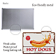 CREATCABIN Hot Dogs Metal Tin Sign Best in Town Enjoy It Funny Plate Poster Plaques with Quotes Retro Hanging Wall Art Decor for Fast Food Restaurant Kitchen Home Christmas Ornament 12 x 8inch AJEW-WH0157-593-3