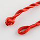 Cable de pulsera hecha a mano de nylon trenzado X-BJEW-R257-01-3