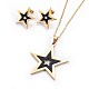 304 Stainless Steel Stud Earrings & Pendant Necklaces Jewelry Sets SJEW-L136-08M-G-2