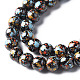 Spray Painted Non-magnetic Synthetic Hematite Beads Strands G-N337-06C-3