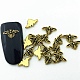 合金カボション  3dハチ  ネイルアートの装飾の付属品  アンティーク黄金  7.5x4.5x1mm MRMJ-K014-01AG-2