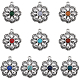 SUNNYCLUE 20Pcs 10 Colors Resin Imitation Gemstone Pendants FIND-SC0007-39-1