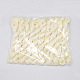 ナイロン糸  作るカスタム織りブレスレットのためのナイロン製のアクセサリーコード  ライトゴールデンロッドイエロー  1mm  約26.24ヤード（24m）/バンドル  10のバンドル/袋  約262.46ヤード（240m）/バッグ NWIR-R002-1mm-11-2